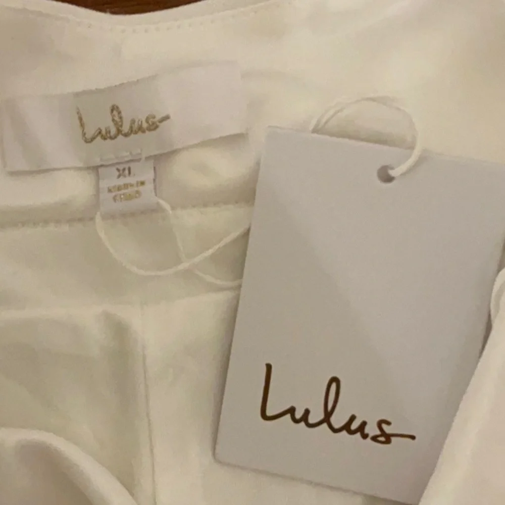 NWT Lulu’s Loving Fate Bow Square Neck Backless Maxi Wedding Dress Extra Large - Picture 9 of 12